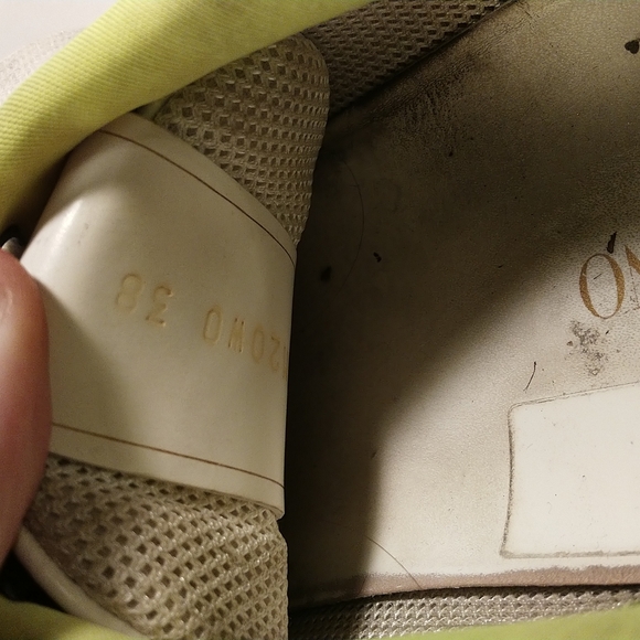 VALENTINO WHITE AND GREEN VALENTINO GARAVANI VLOGO BACKNET SNEAKERS - Picture 5 of 9